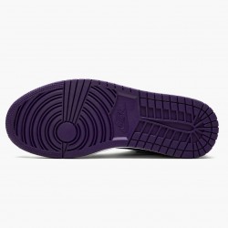 LJR Jordan 1 Low Court Purple White/Black/Court Purple 553558-125