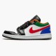 LJR Jordan 1 Retro Low Multi Color White/White Hyper Royal CZ4776-101