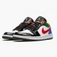 LJR Jordan 1 Retro Low Multi Color White/White Hyper Royal CZ4776-101