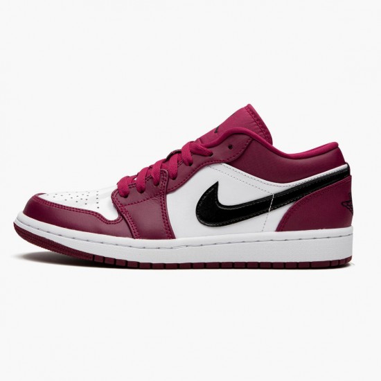 LJR Jordan 1 Retro Low Noble Red Noble Red/Black White 553558-604