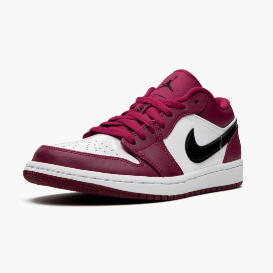 LJR Jordan 1 Retro Low Noble Red Noble Red/Black White 553558-604