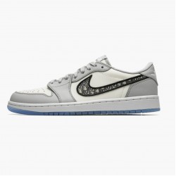 LJR Jordan 1 Retro Low Wolf Grey Sail Photoson Dust Wolf Grey/Sail/Photon Dust/White CN8608-002