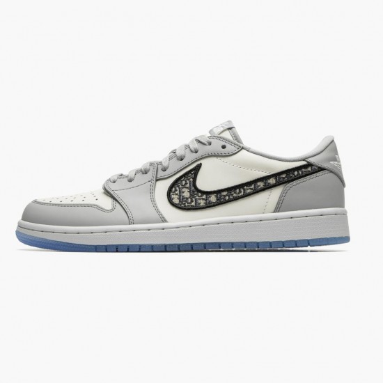 LJR Jordan 1 Retro Low Wolf Grey Sail Photoson Dust Wolf Grey/Sail/Photon Dust/White CN8608-002