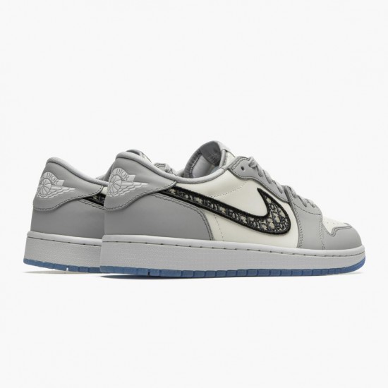 LJR Jordan 1 Retro Low Wolf Grey Sail Photoson Dust Wolf Grey/Sail/Photon Dust/White CN8608-002