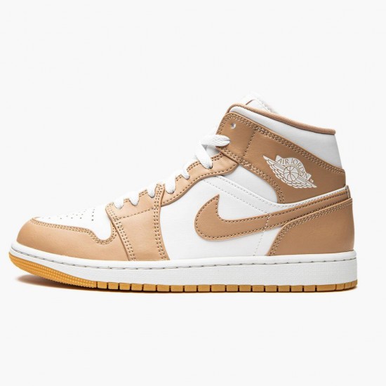 LJR Jordan 1 Mid Tan Gum Tan/White/Gum 554724-271