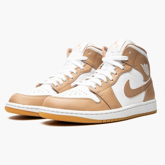 LJR Jordan 1 Mid Tan Gum Tan/White/Gum 554724-271