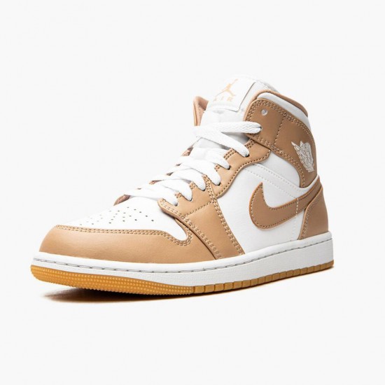 LJR Jordan 1 Mid Tan Gum Tan/White/Gum 554724-271