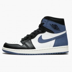 LJR Jordan 1 Retro High Blue Moon Summit White/Blue Moon-Black 555088-115