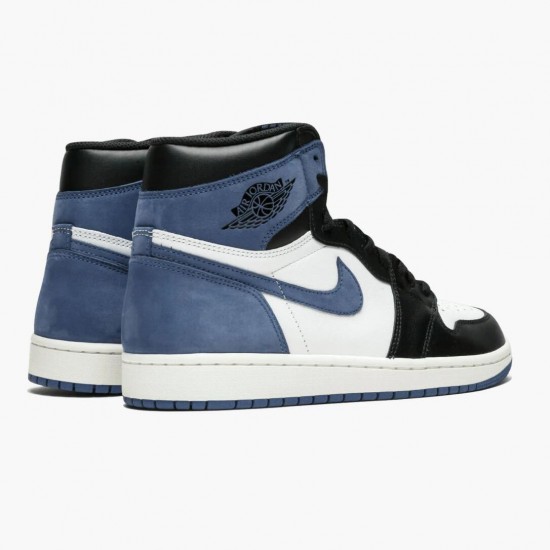 LJR Jordan 1 Retro High Blue Moon Summit White/Blue Moon-Black 555088-115