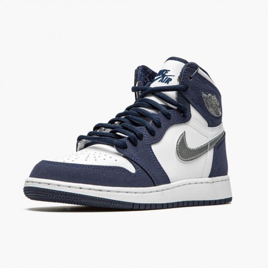 LJR Jordan 1 Retro High COJP Midnight Navy White/Midnight Navy/Metallic S DC1788-100