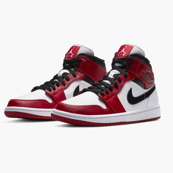 LJR Jordan 1 Mid Chicago 2020 White/Gym Red/Black 554724-173