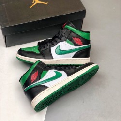 LJR Jordan 1 Mid Pine Green Black/Gym Red/White/Pine Green  554724-067