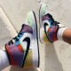 LJR Jordan 1 Mid SE Multicolor White/Black/Lightbulb Team Ora  CW1140-100