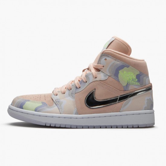 LJR Jordan 1 Mid SE P(Her)spectate Washed Coral Chrome  Washed Coral/Chrome/Light Whistle CW6008-600