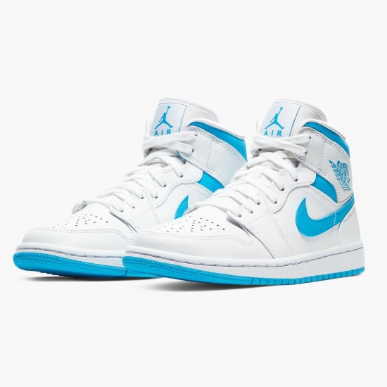 LJR Jordan 1 Mid UNC University Blue/White  BQ6472-114