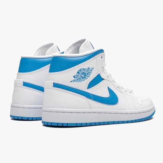 LJR Jordan 1 Mid UNC University Blue/White  BQ6472-114