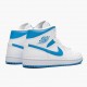 LJR Jordan 1 Mid UNC University Blue/White  BQ6472-114