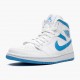 LJR Jordan 1 Mid UNC University Blue/White  BQ6472-114