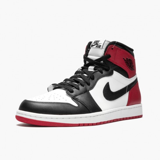 LJR Jordan 1 Retro High Black Toe White/Black/Gym Red 555088-184