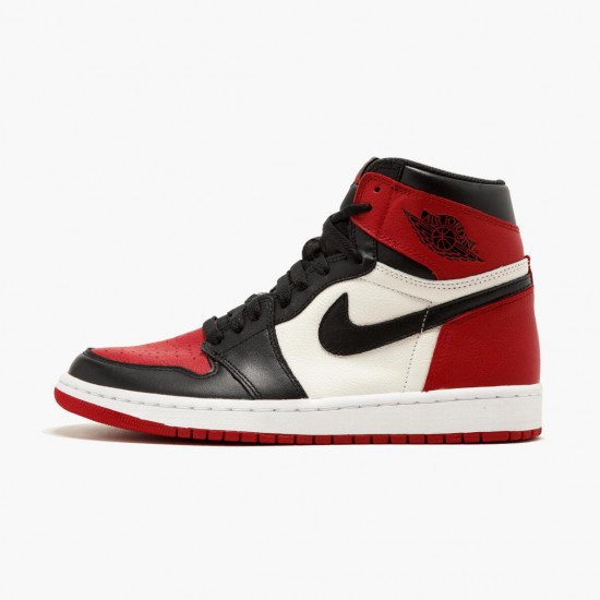 LJR Jordan 1 Retro High Bred Toe Red/Black/White  555088-610