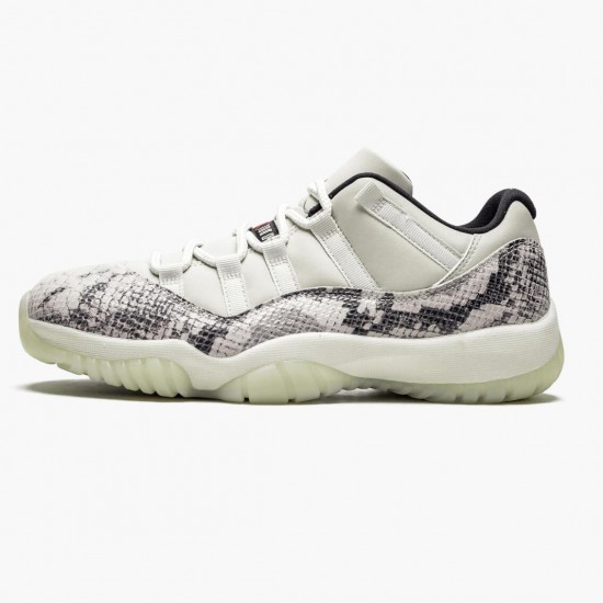 LJR Jordan 11 Retro Low Snake Light Bone Light Bone/Smoke Grey/White Bl Black CD6846-002