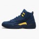 LJR Jordan 12 Retro Michigan College Navy/Amarillo BQ3180-407