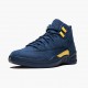 LJR Jordan 12 Retro Michigan College Navy/Amarillo BQ3180-407