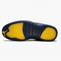 LJR Jordan 12 Retro Michigan College Navy/Amarillo BQ3180-407