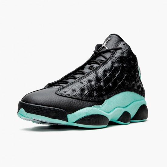 LJR Jordan 13 Retro Island Green  Black/Island Green/Metallic Si  414571-030