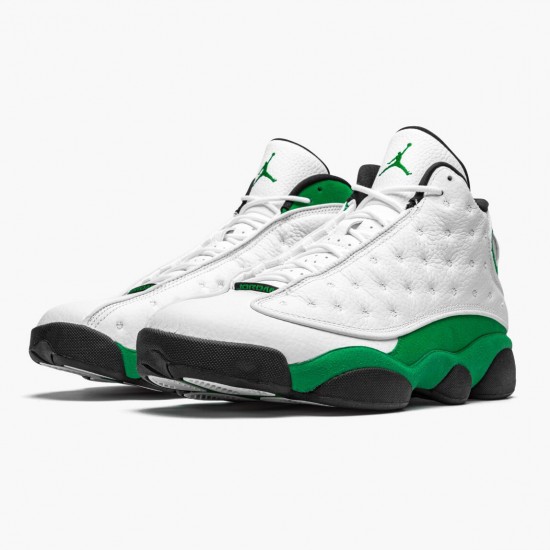 LJR Jordan 13 Retro Lucky Green  White/Black/Lucky Green  DB6537-113