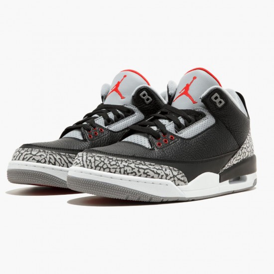 LJR Jordan 3 Retro Og Black/Cement Black/Fire Red/Cement Grey  854262-001