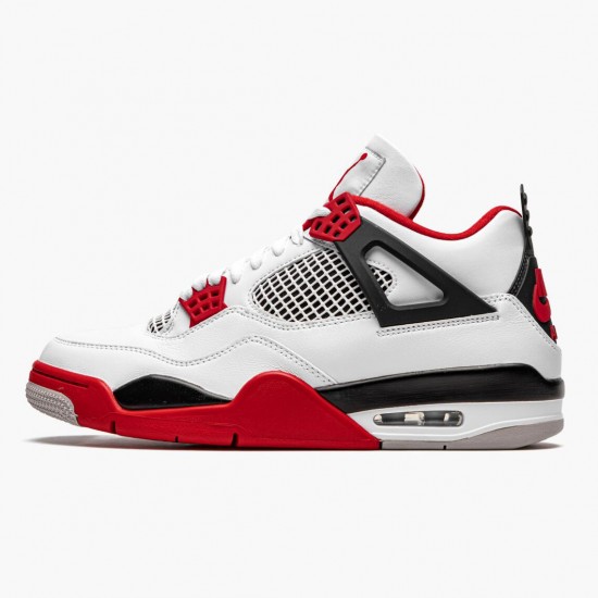 LJR Jordan 4 Retro OG Fire Red 2020 White/Fire Red-Black Tech Grey  DC7770-160