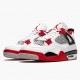 LJR Jordan 4 Retro OG Fire Red 2020 White/Fire Red-Black Tech Grey  DC7770-160