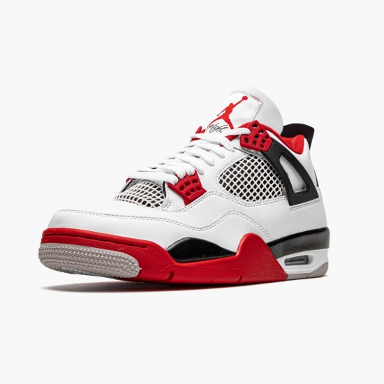 LJR Jordan 4 Retro OG Fire Red 2020 White/Fire Red-Black Tech Grey  DC7770-160