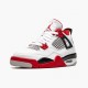 LJR Jordan 4 Retro OG GS Fire Red 2020 White/Fire Red/Black Tech Grey 408452-160