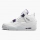 LJR Jordan 4 Retro Purple Metallic White/Metallic Silver/Court Purple CT8527-115