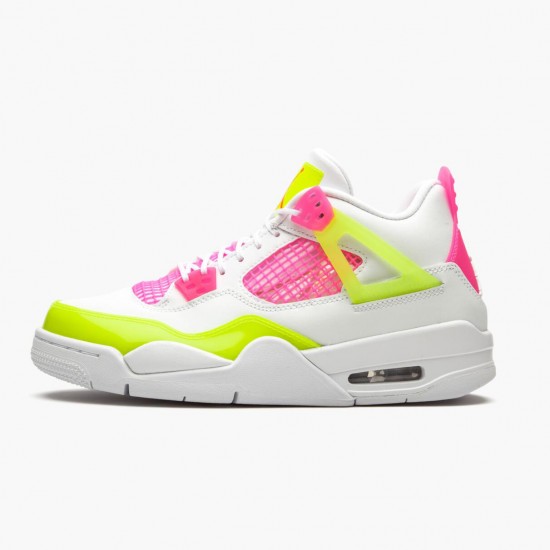 LJR Jordan 4 Retro White Lemon Pink White/Lemon Venom/Pink Blast CV7808-100