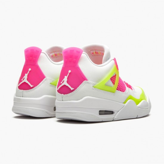 LJR Jordan 4 Retro White Lemon Pink White/Lemon Venom/Pink Blast CV7808-100