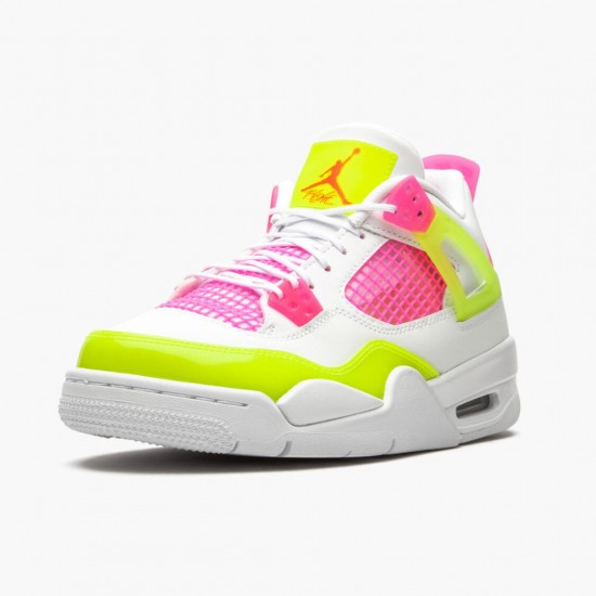 LJR Jordan 4 Retro White Lemon Pink White/Lemon Venom/Pink Blast CV7808-100