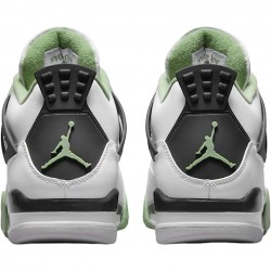 LJR Jordan 4 Retro White Oil Green Dark Ash White/Seafoam/Dark Ash/Neutral Grey AQ9129-103