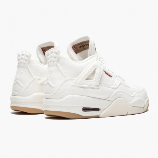 LJR Levis x Air Jordan 4 Denim White AO2571-100