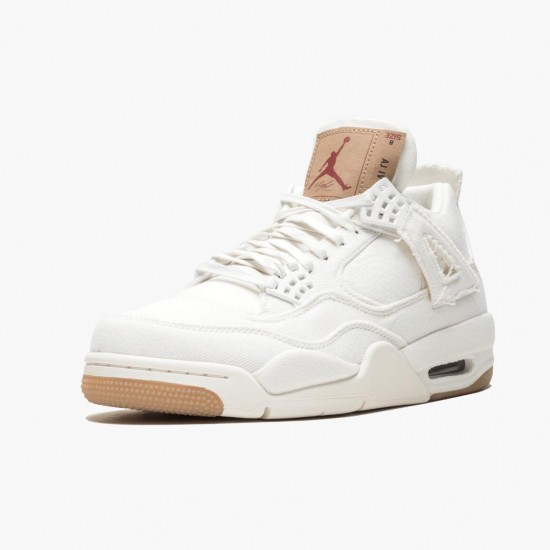 LJR Levis x Air Jordan 4 Denim White AO2571-100