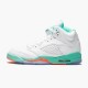 LJR Jordan 5 Retro Light Aqua White/Crimson Pulse-Light Aqua  440892-100