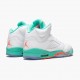 LJR Jordan 5 Retro Light Aqua White/Crimson Pulse-Light Aqua  440892-100