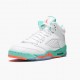 LJR Jordan 5 Retro Light Aqua White/Crimson Pulse-Light Aqua  440892-100