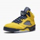 LJR Jordan 5 Retro Michigan 2019 AmarilloCollege Navy Amarillo/College Navy-Amarillo CQ9541-704