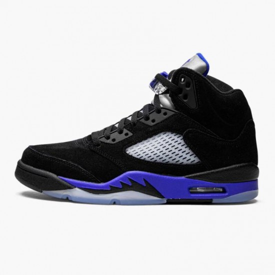 LJR Jordan 5 Retro Racer Blue With Black Blue Black/Racer Blue/Reflective Silver CT4838-004