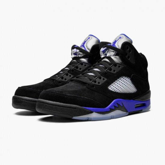 LJR Jordan 5 Retro Racer Blue With Black Blue Black/Racer Blue/Reflective Silver CT4838-004