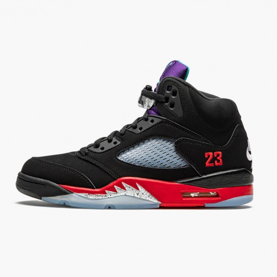 LJR Jordan 5 Retro Top 3 Black/Fire Red/Grape Ice New E  CZ1786-001