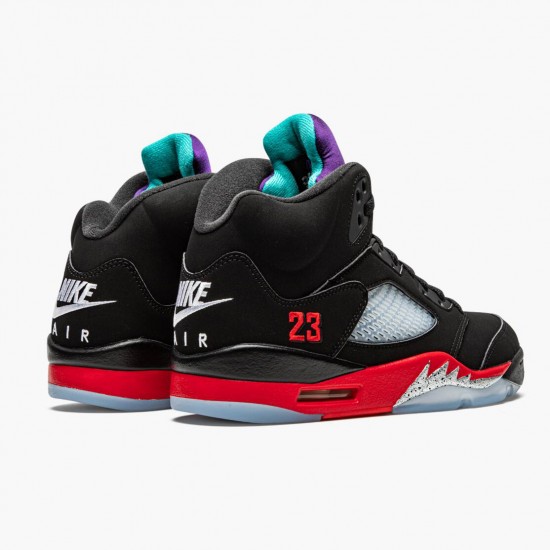 LJR Jordan 5 Retro Top 3 Black/Fire Red/Grape Ice New E  CZ1786-001